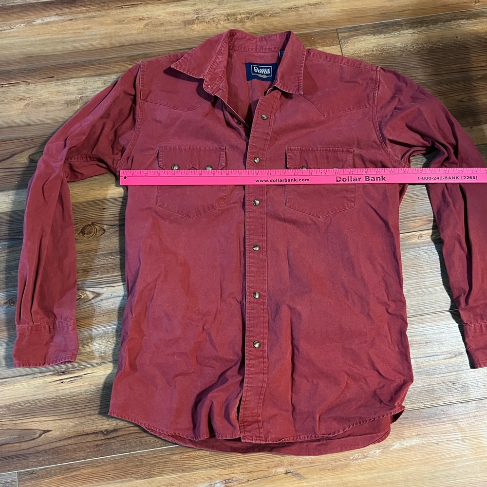 Vintage Classic Western Red Men's Shirt - Picture 6 of 8